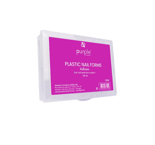 P-1616 Plastic Nail Forms Ballerina (120 unidades)Fast Nail Ext System
